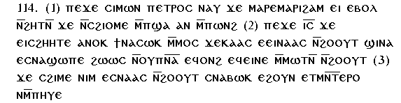 Gospel of Thomas Coptic Text